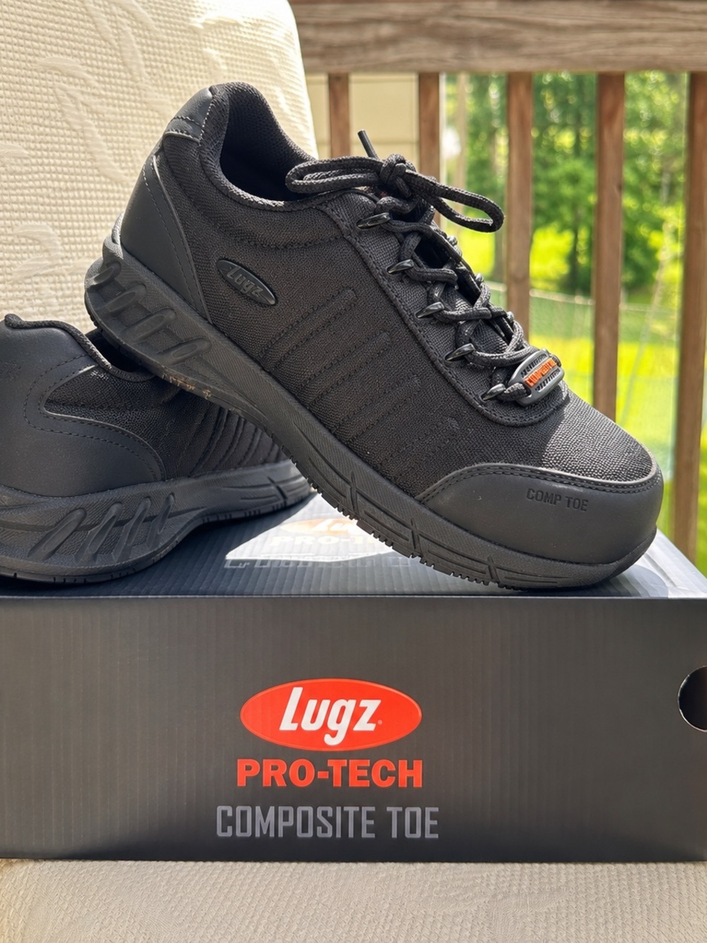 Lugz Pro-Tech Grapple CT Women’s Composite Toe Work Shoes Black Size 7 Wide